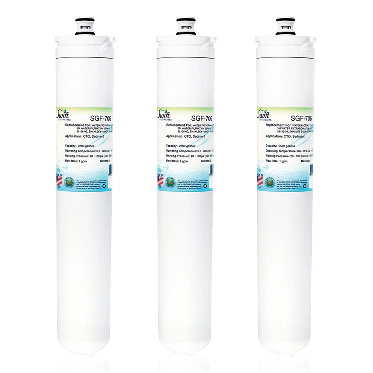 Swift Green Filters SGF-706 Compatible Commercial Water Filter for 47-55706G2, 47-55709CM , Made in USA