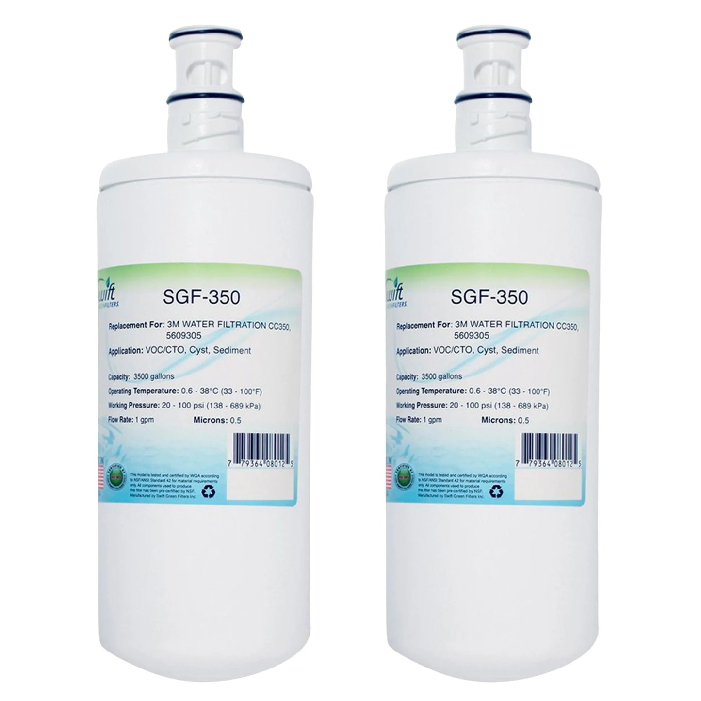 Swift Green Filters SGF-350 Compatible Commercial Water Filter for CC350, 5609305 , Made in USA