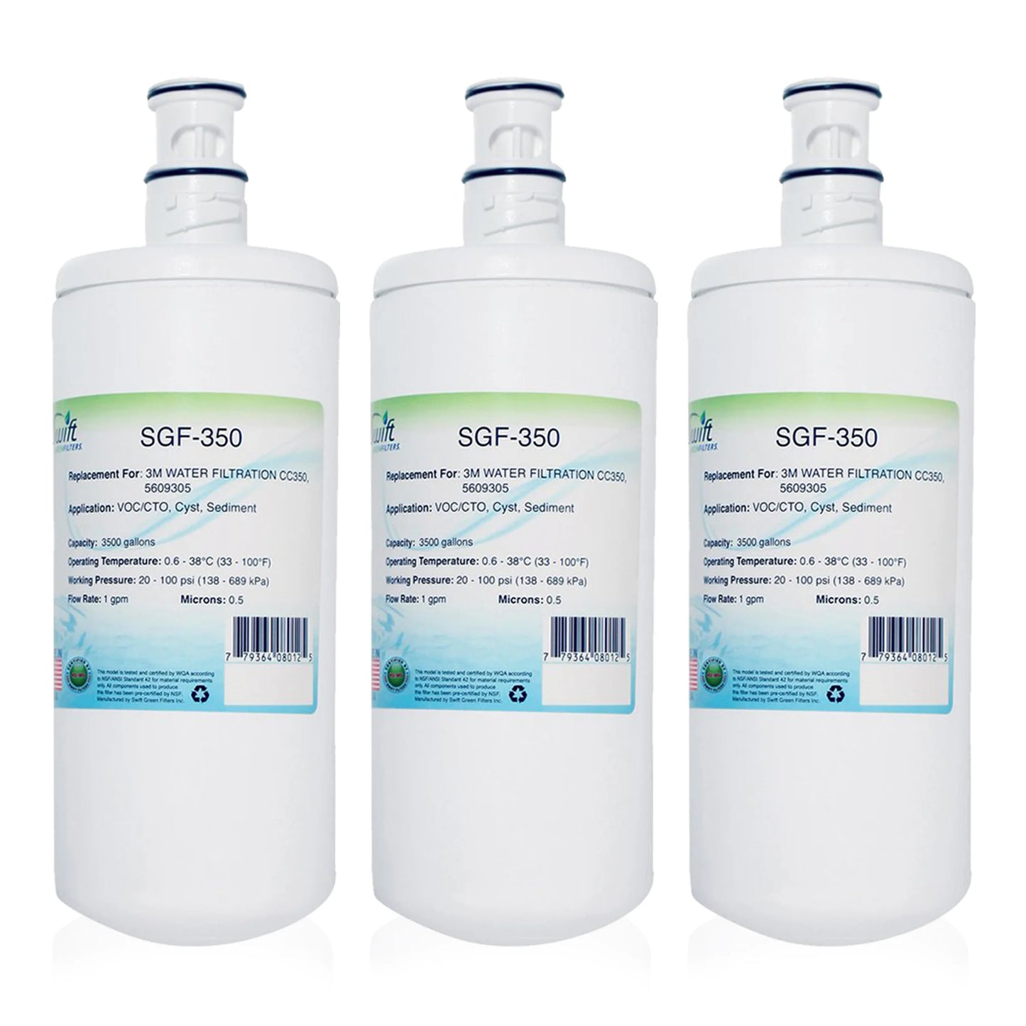 Swift Green Filters SGF-351 Compatible Commercial Water Filter for CC351, 5609313 , Made in USA