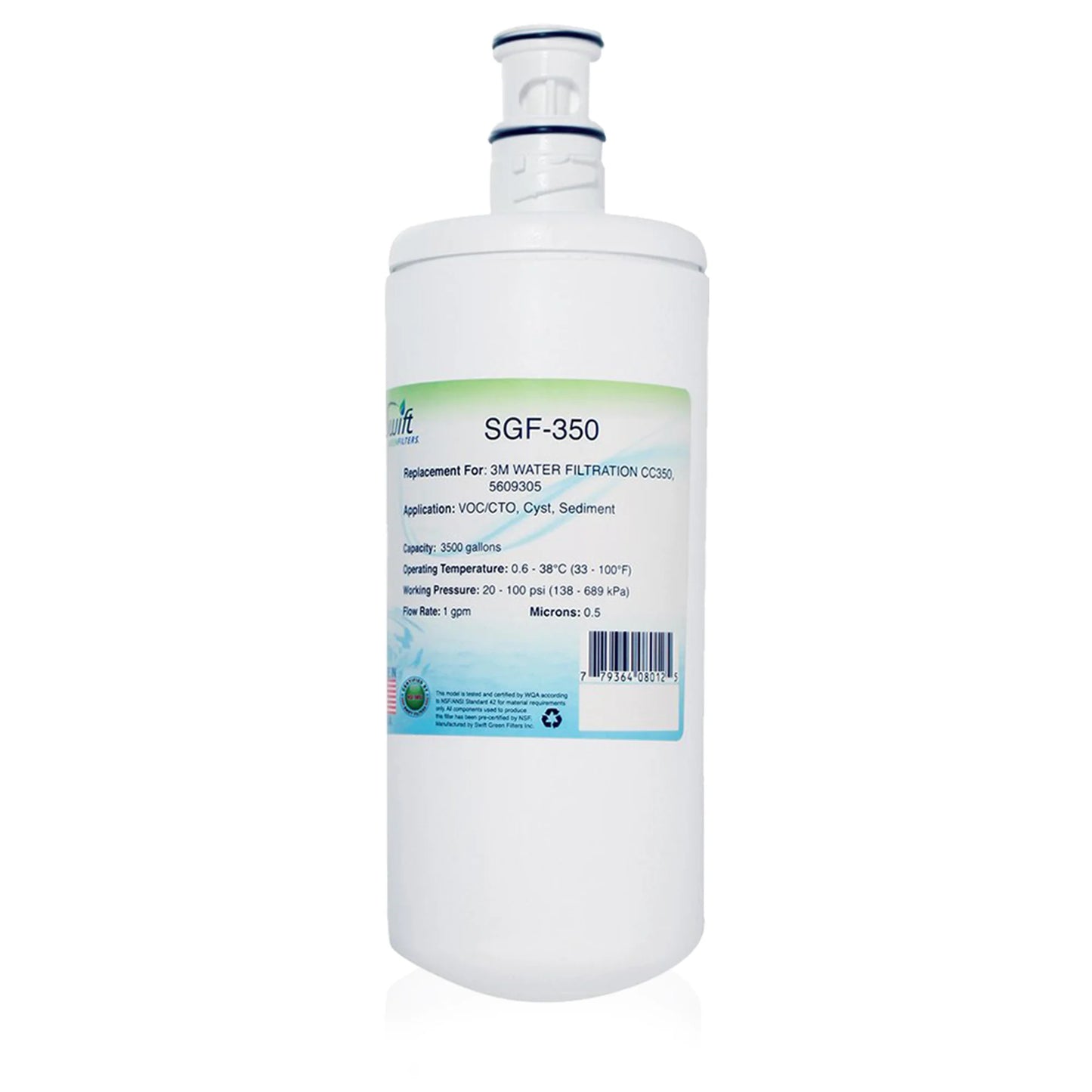Swift Green Filters SGF-351 Compatible Commercial Water Filter for CC351, 5609313 , Made in USA