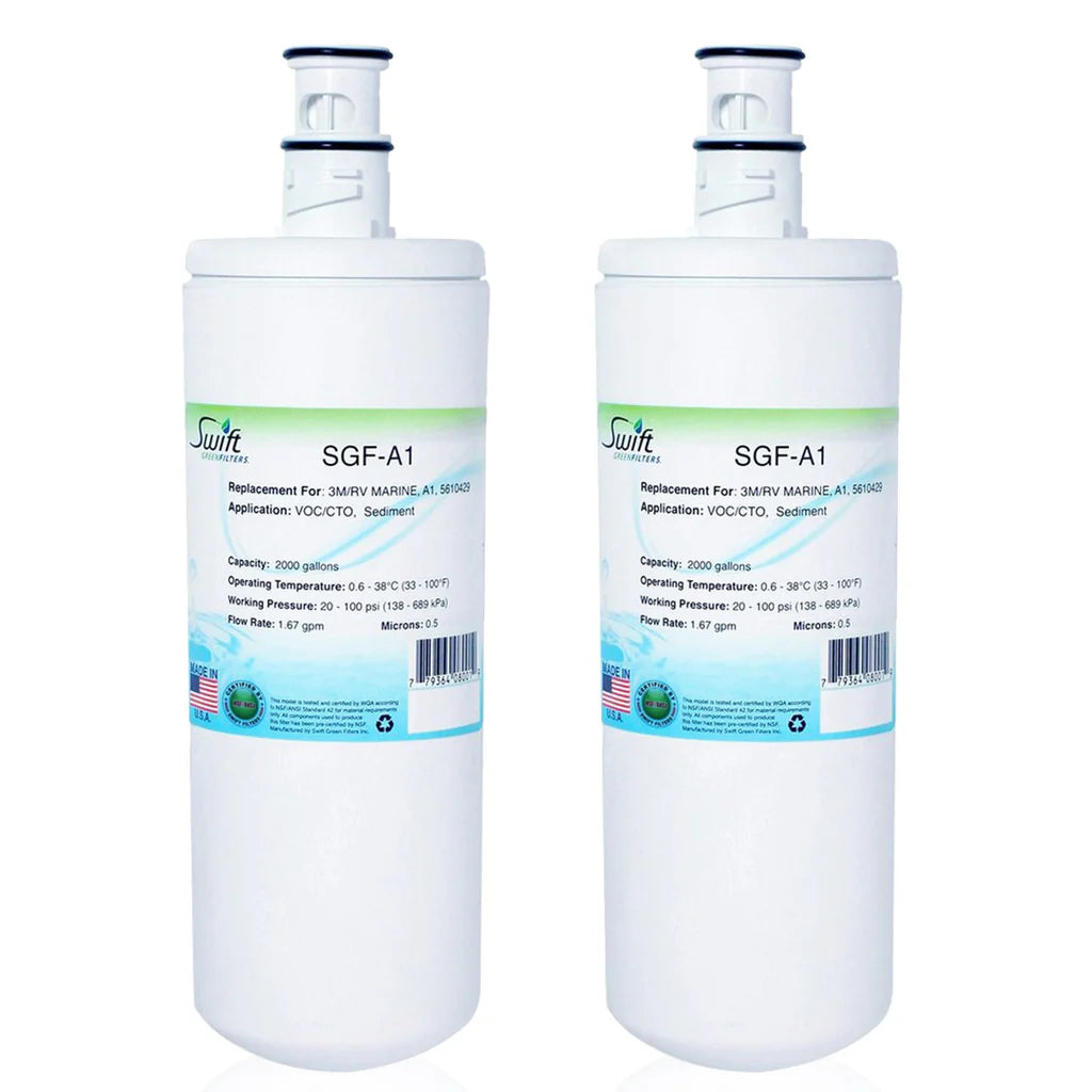 Swift Green Filters SGF-A1 Compatible Commercial Water Filter for 3M/RV MARINE, A1, 5610429 , Made in USA