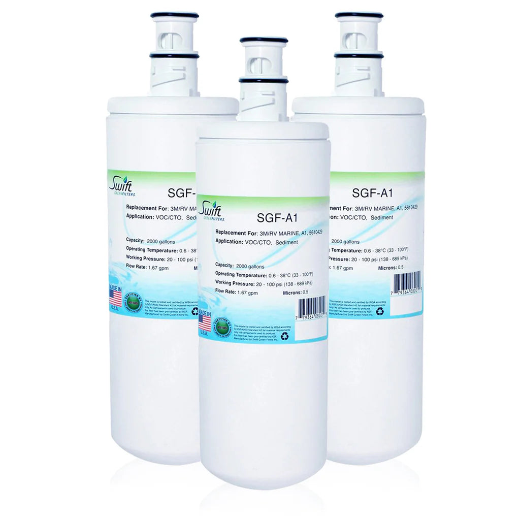 Swift Green Filters SGF-A1 Compatible Commercial Water Filter for 3M/RV MARINE, A1, 5610429 , Made in USA