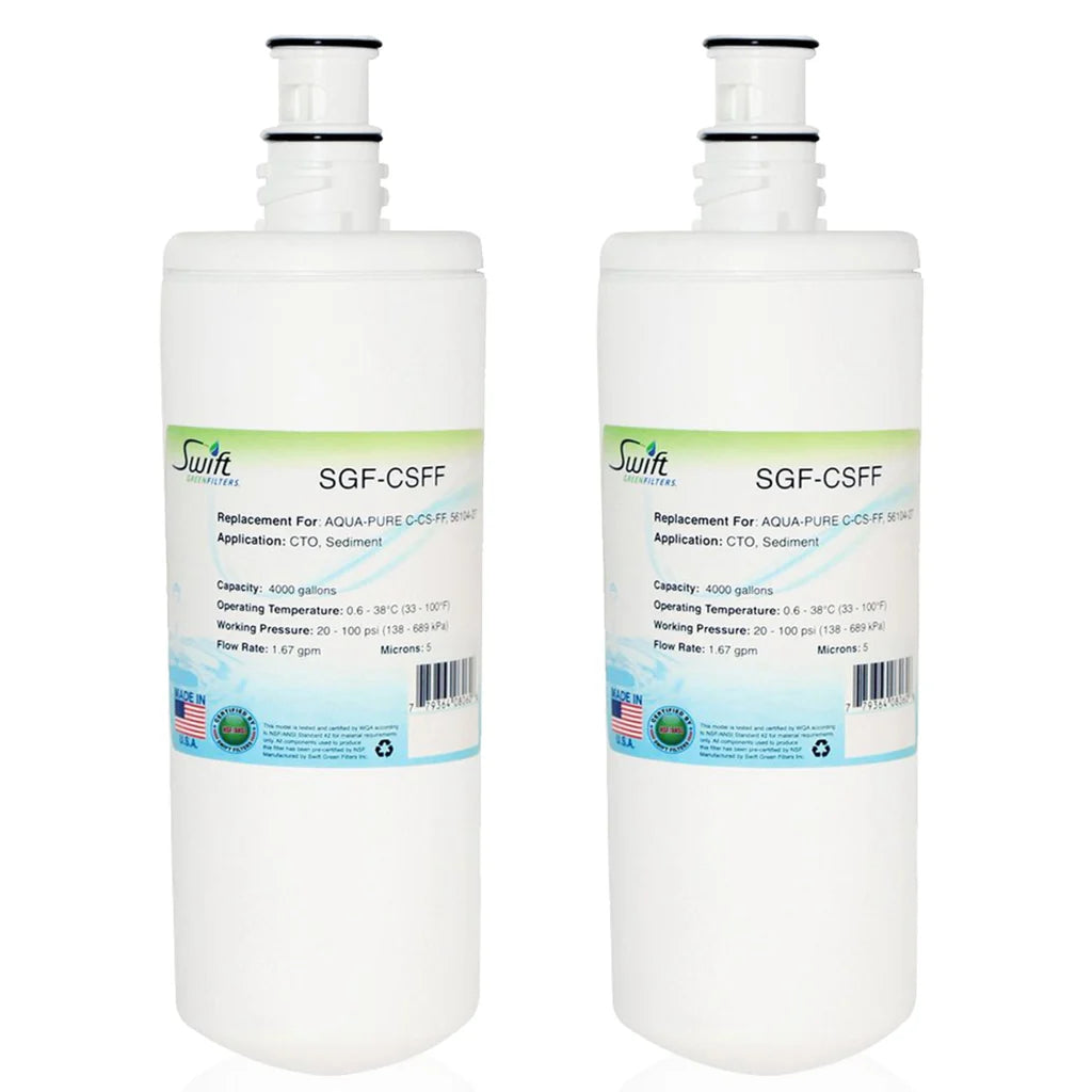 Swift Green Filters SGF-CSFF Compatible Commercial Water Filter for AQUA-PURE C-CS-FF, 56104-27 , Made in USA
