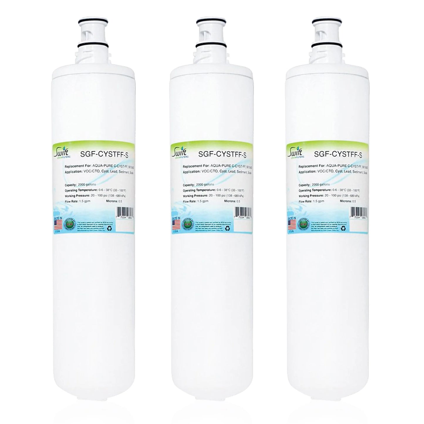 Swift Green Filters SGF-CYSTFF-S Compatible Commercial Water Filter for C-CYST-FF, 5610428 , Made in USA