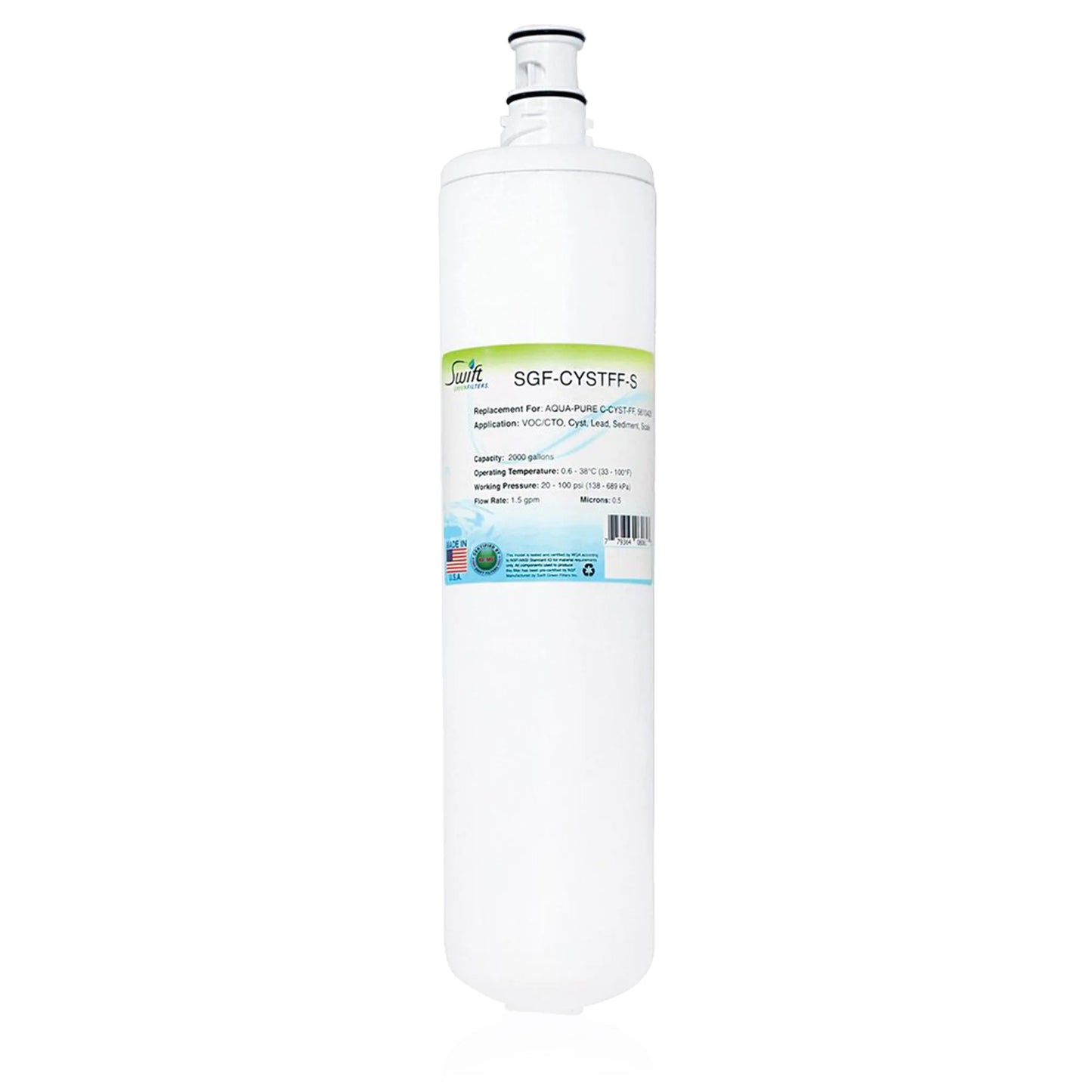 Swift Green Filters SGF-CYSTFF-S Compatible Commercial Water Filter for C-CYST-FF, 5610428 , Made in USA