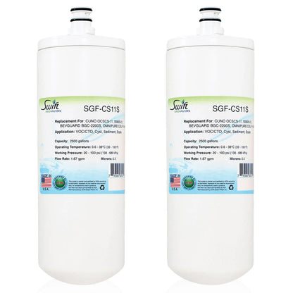 Swift Green Filters SGF-CS11S Compatible Commercial Water Filter for 55895-01, BEVGUARD BGC-2200S, CELF-1M-P ,  Made in USA