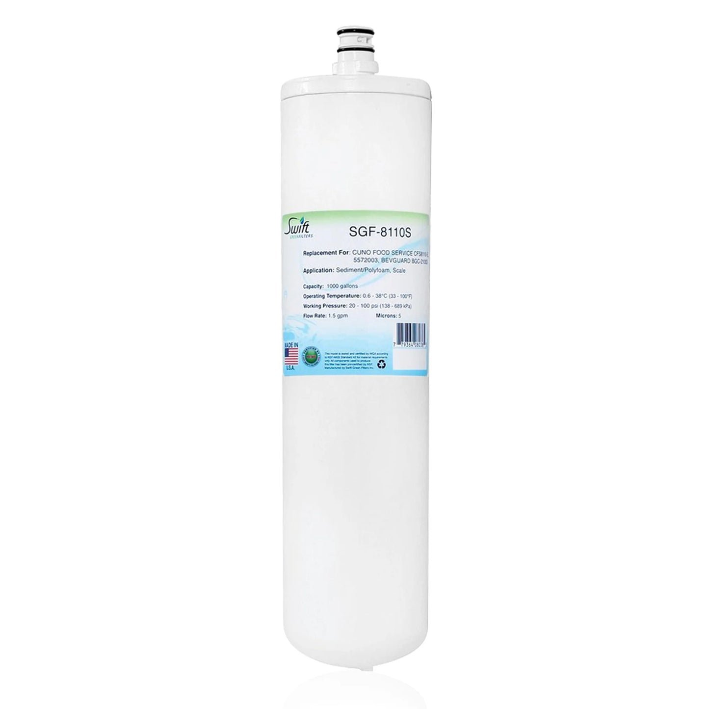Swift Green Filters SGF-8110S Compatible Commercial Water Filter for 3M AP31703, AP31710 Made in USA