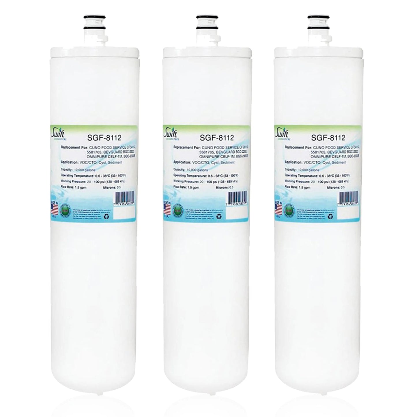 Swift Green Filters SGF-8112 Compatible Commercial Water Filter for CFS8112, 5581705 , Made in USA