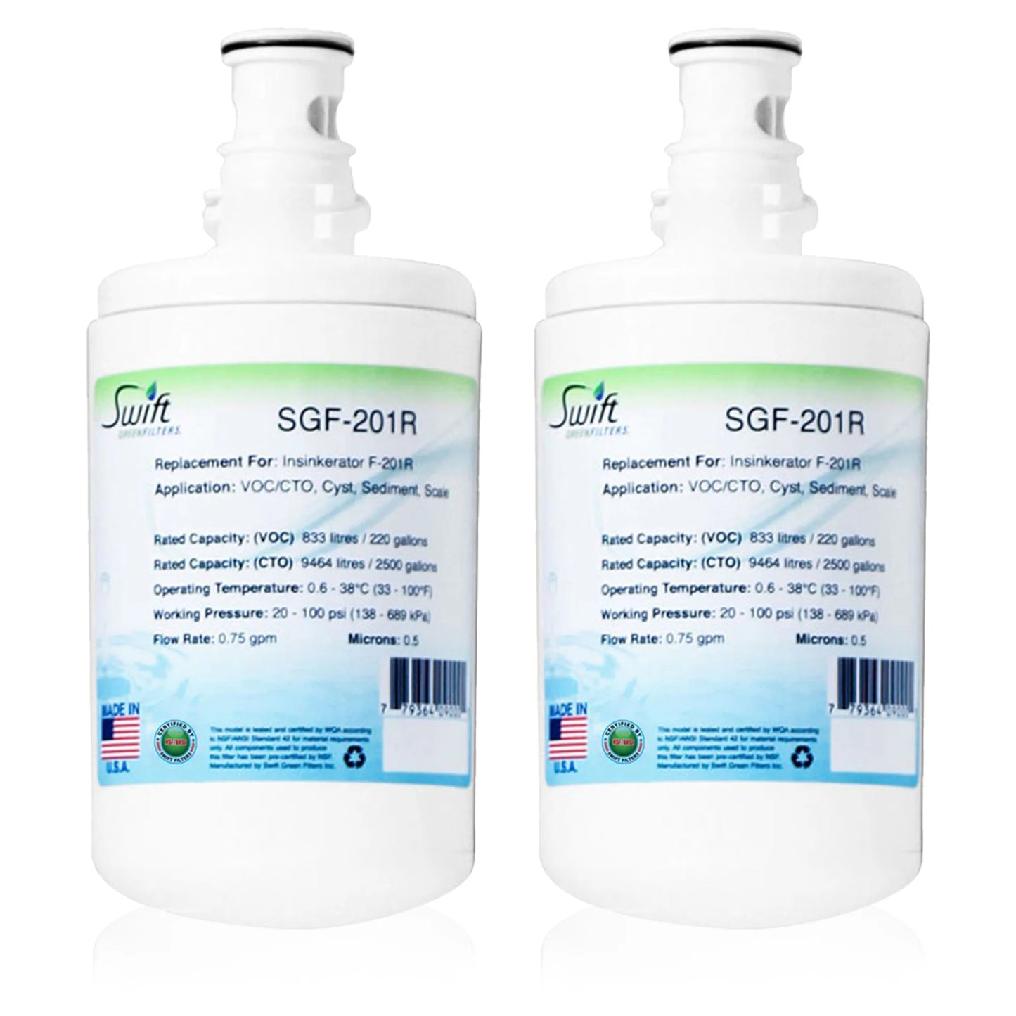 Swift Green Filters SGF-201R Compatible Commercial Water Filter for F-201R , Made in USA