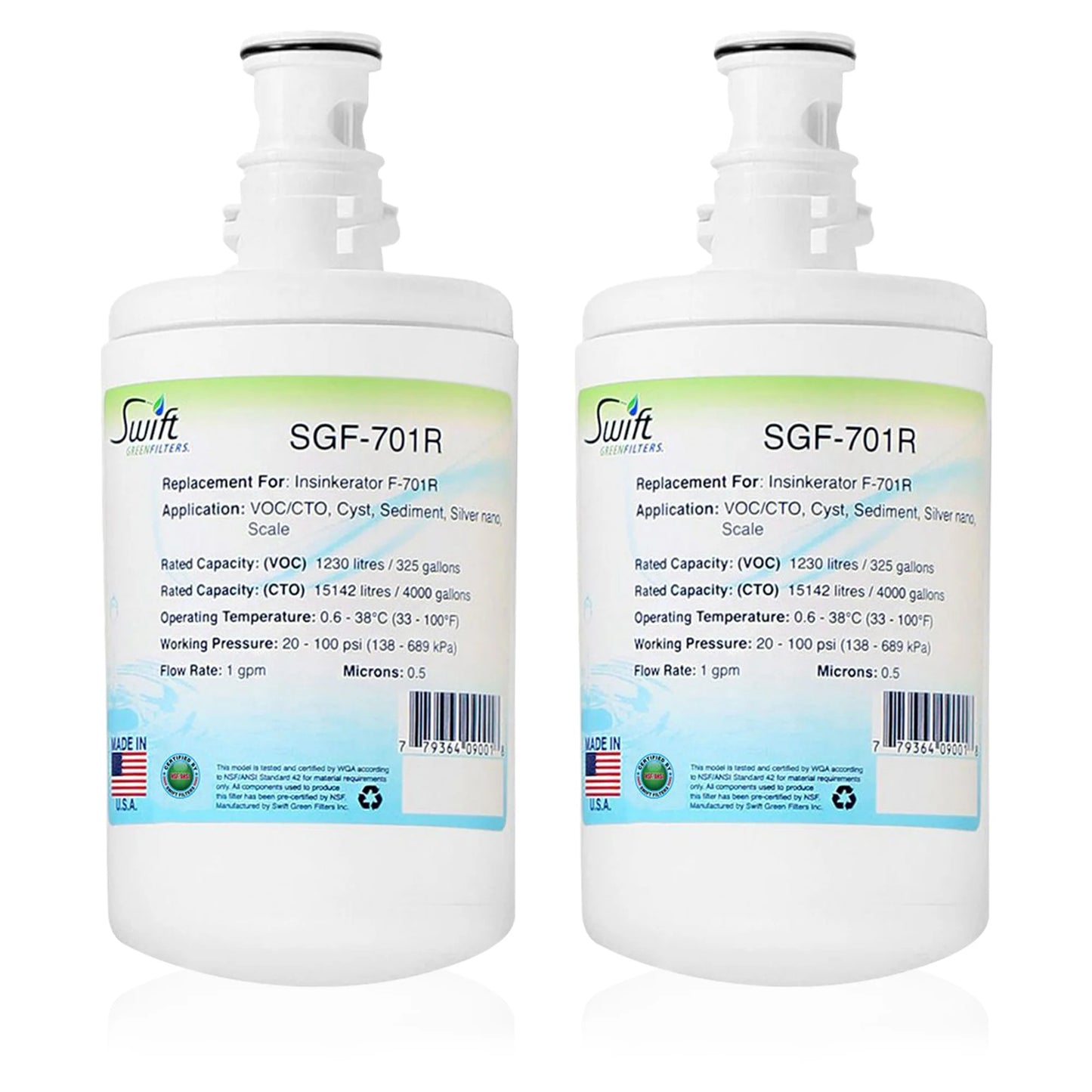 Swift Green Filters SGF-701R Compatible Commercial Water Filter for F-701R , Made in USA