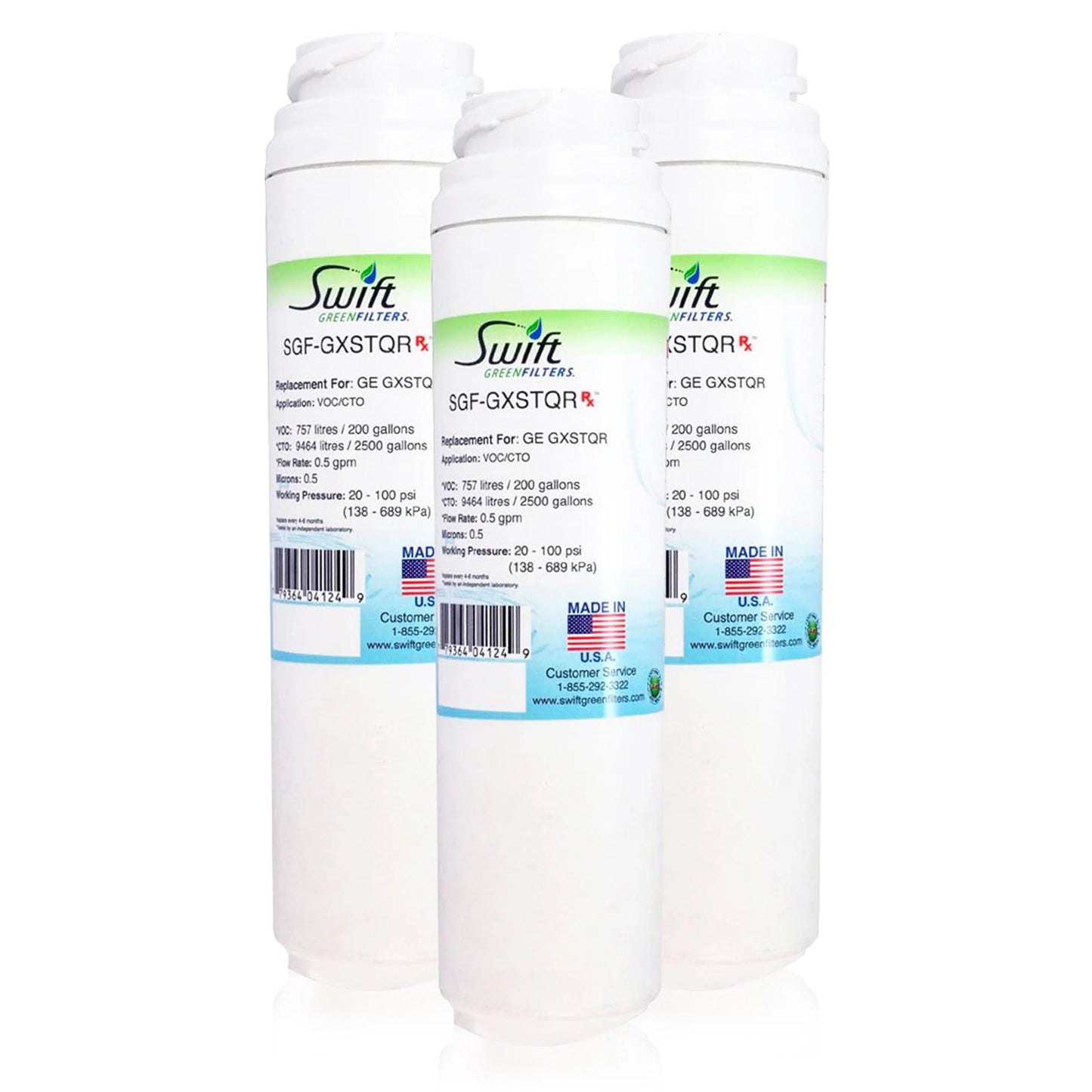 Swift Green Filters SGF-GXSTQR Compatible Commercial Water Filter for GE GXSTQR , Made in USA