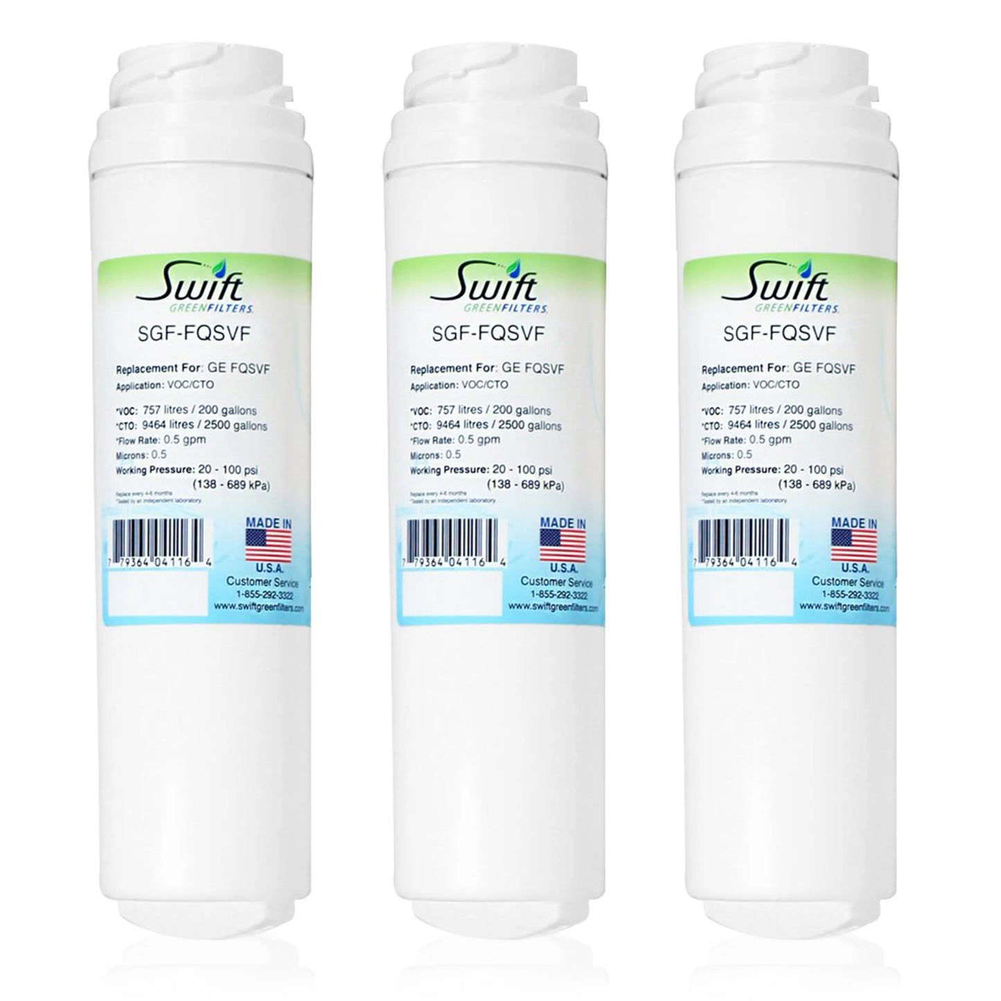 Swift Green Filters SGF-FQSVF Compatible Commercial Water Filter for GE FQSVF , Made in USA