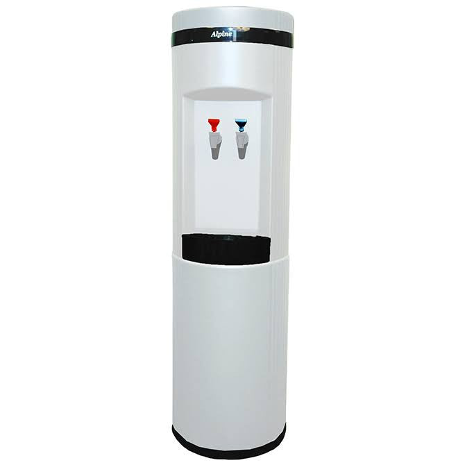 6700-POUW $358 Alpine Eliminator WHITE Floor Model Hot/Cold Water Cooler