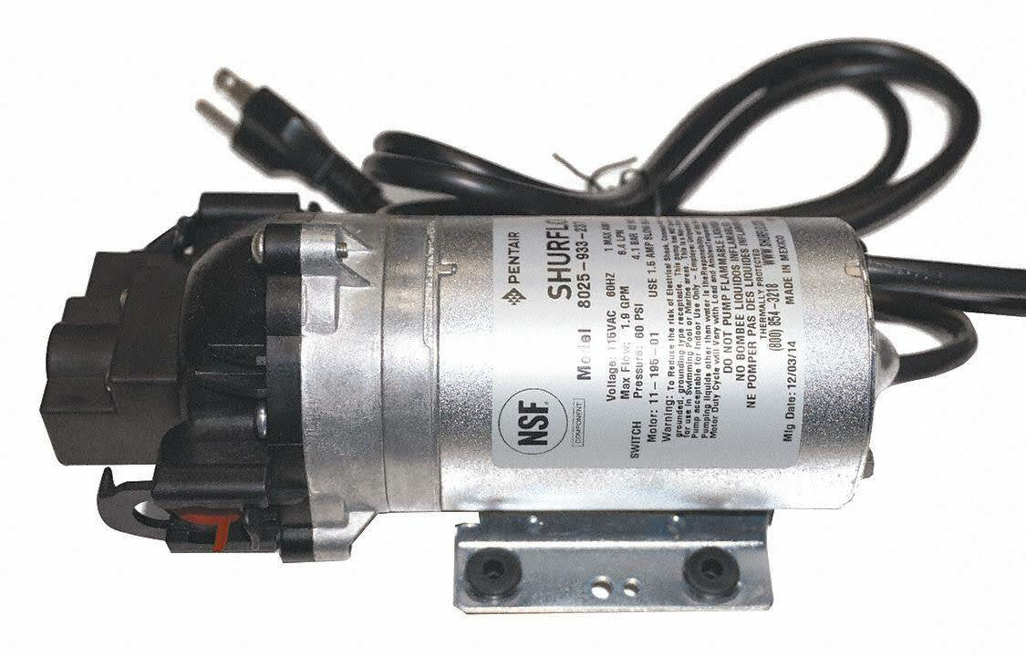 8025-933-237 $274 SHURflo 115V 60PSI NO/BY Water Boost Replacement Pump