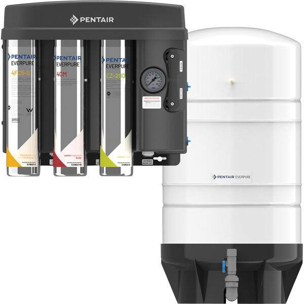 EV9975-54 Everpure EZ-RO 200/16G RO System w/ White 16 Gallon Tank - 200 GPD
