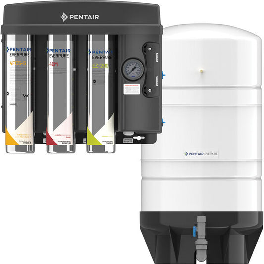 EV9975-54 Everpure EZ-RO 200/16G RO System w/ White 16 Gallon Tank - 200 GPD