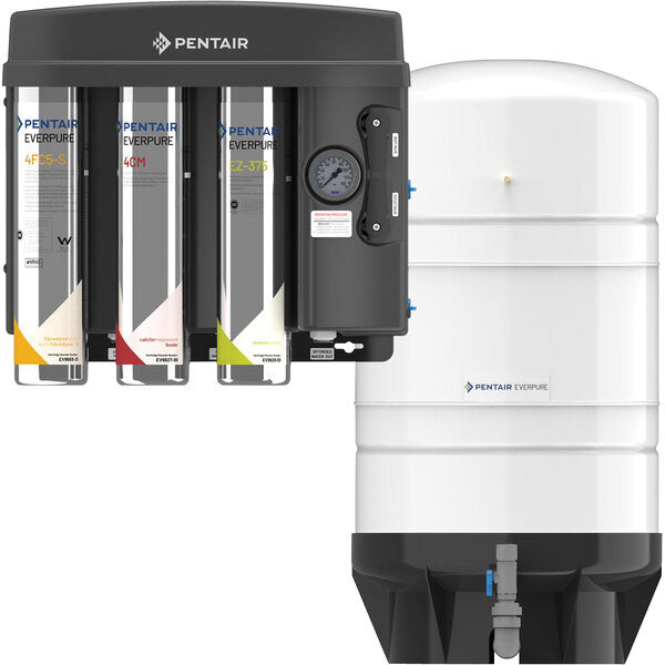 EV9975-58 Everpure EZ-RO 375/16G Reverse Osmosis System with White 16 Gallon Tank - 375 GPD