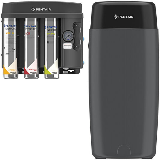 EV9975-69 Everpure EZ-RO 375/50ATM RO System w/ Black 50 Gallon Tank - 375 GPD