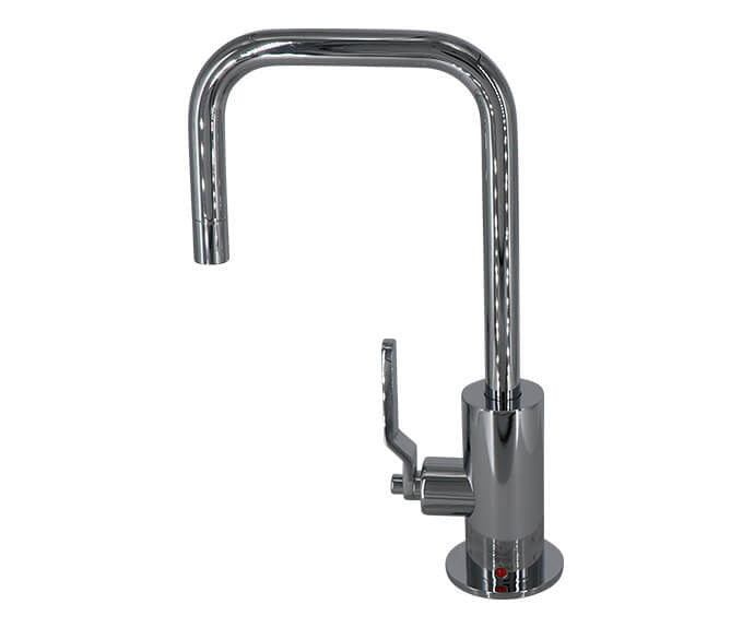 MT1830-NLIH Mountain HOT Faucet w/  Contemporary Round Body & Inudustrial Lever Handle (90° Spout) (**Color Options Available)