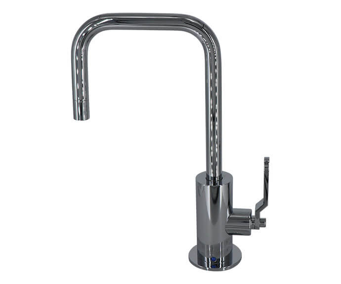 MT1833-NLIH Mountain COLD Faucet w/ Contemporary Round Body & Industrial Lever Handle (90° Spout) (**Color Options Available)