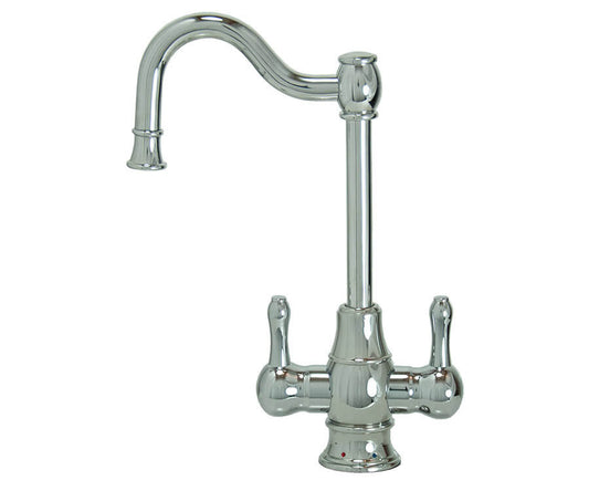 MT1871-NL Mountain HOT / COLD Faucet with Traditional Double Curved Body & Curved Handles (**Color Options Available)