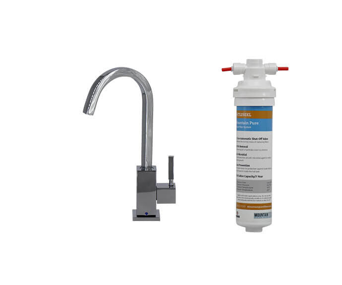 MT1883NILFL-NL Mountain COLD Faucet w/ MT1883-NL Mountain w/ Contemporary Round Body & Handle (90° Spout)(**Color Options Available )