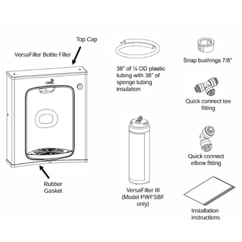 PWSBF Oasis Non Refrigerated VersaFiller Bottle Filler Retro Fit