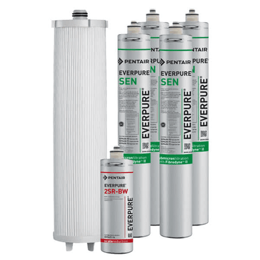 EV9628-72 Pentair Everpure Endurance High Flow Quad Kit 0.2 Micron and 15 GPM # EV962872