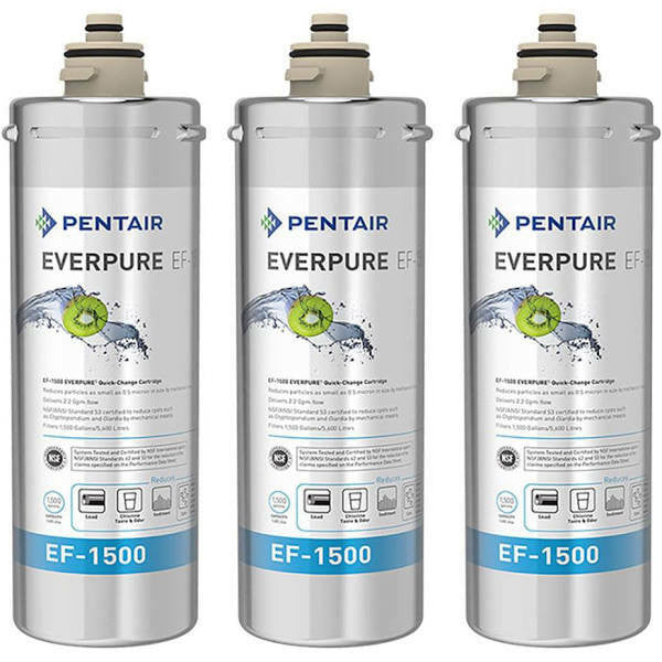 EV9858-50 (3 PACK) $351 w/ FREE SHIP Pentair Everpure EF-1500 Water Filter Cartridge