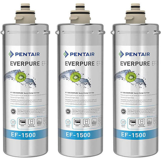 EV9858-50 (3 PACK) $393 w/ FREE SHIP Pentair Everpure EF-1500 Water Filter Cartridge