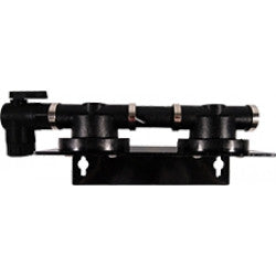 HF2SQ4 / Homeland Double Filter Head with 1/4" QC Elbow Valve Inlet and Bleeder Valve