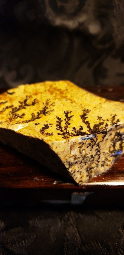 Natural "SNE" Stone Mezuzah "SNE" Mezuzah #2 40CM ( Large ) Dark Brown HardWood