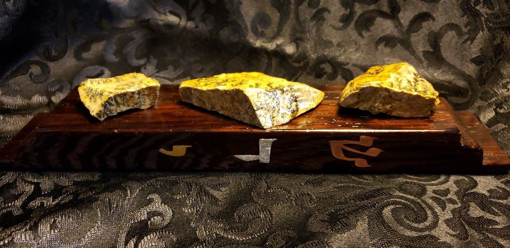 Natural "SNE" Stone Mezuzah "SNE" Mezuzah #2 40CM ( Large ) Dark Brown HardWood