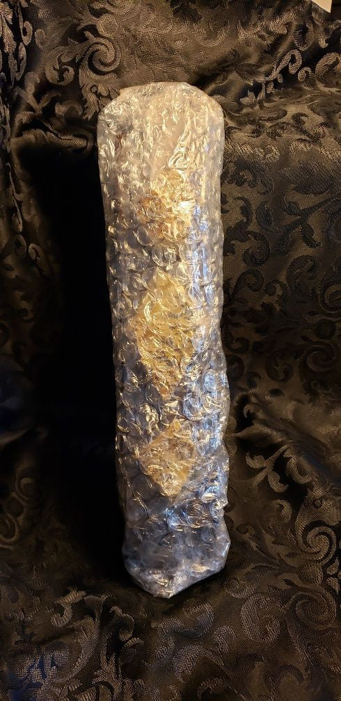 Natural "SNE" Stone Mezuzah "SNE" Mezuzah #2 40CM ( Large ) Dark Brown HardWood