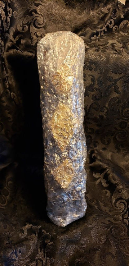 Natural "SNE" Stone Mezuzah "SNE" Mezuzah #2 40CM ( Large ) Dark Brown HardWood