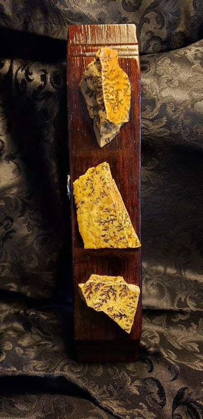 Natural "SNE" Stone Mezuzah "SNE" Mezuzah #3 40CM ( Large ) Dark Brown HardWood