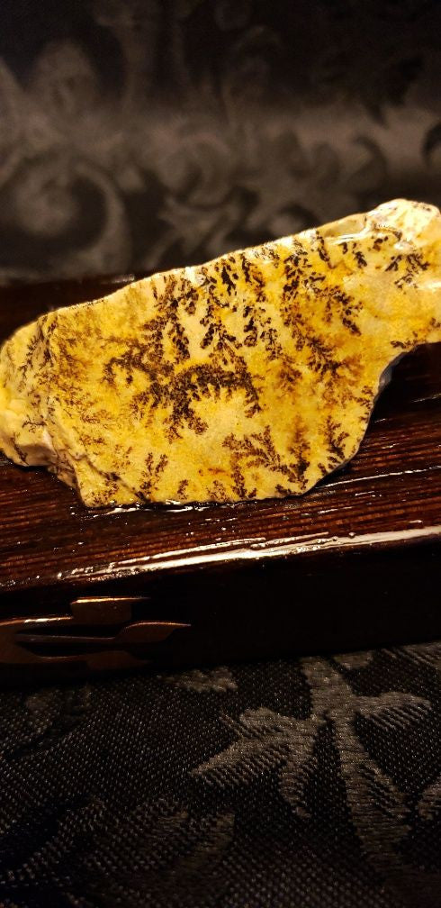 Natural "SNE" Stone Mezuzah "SNE" Mezuzah #3 40CM ( Large ) Dark Brown HardWood