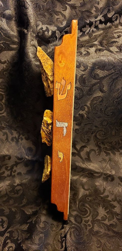 Natural "SNE" Stone Mezuzah "SNE" Mezuzah #1 40CM ( Large ) Blonde HardWood