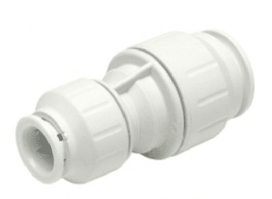 PEI063628 / John Guest 1" x 3/4" CTS Reducing Union (White Polypropylene)