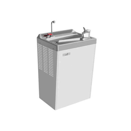 500706 # PLF14MH $1798 Oasis STAINLESS STEEL HOT 'N COLD On-A-Wall Cooler