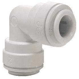 PP0308W / John GuestÂ® 1/4" Union Elbow White Polypropylene